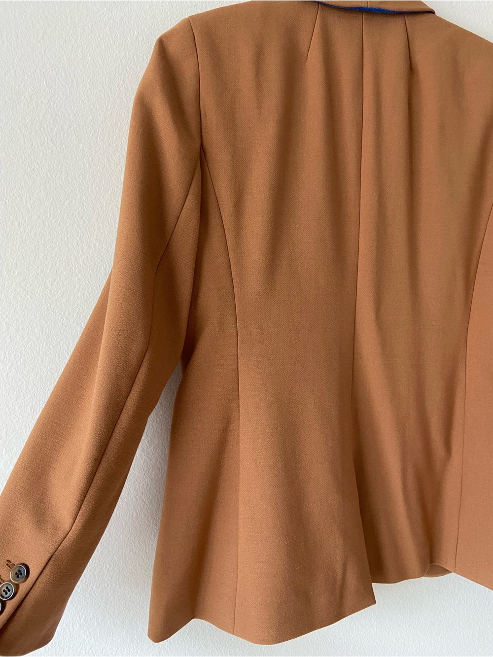 J.Crew Camel Shawl Collar Blazer Size 2 Tailored One Button Career Jacket - Picture 12 of 12